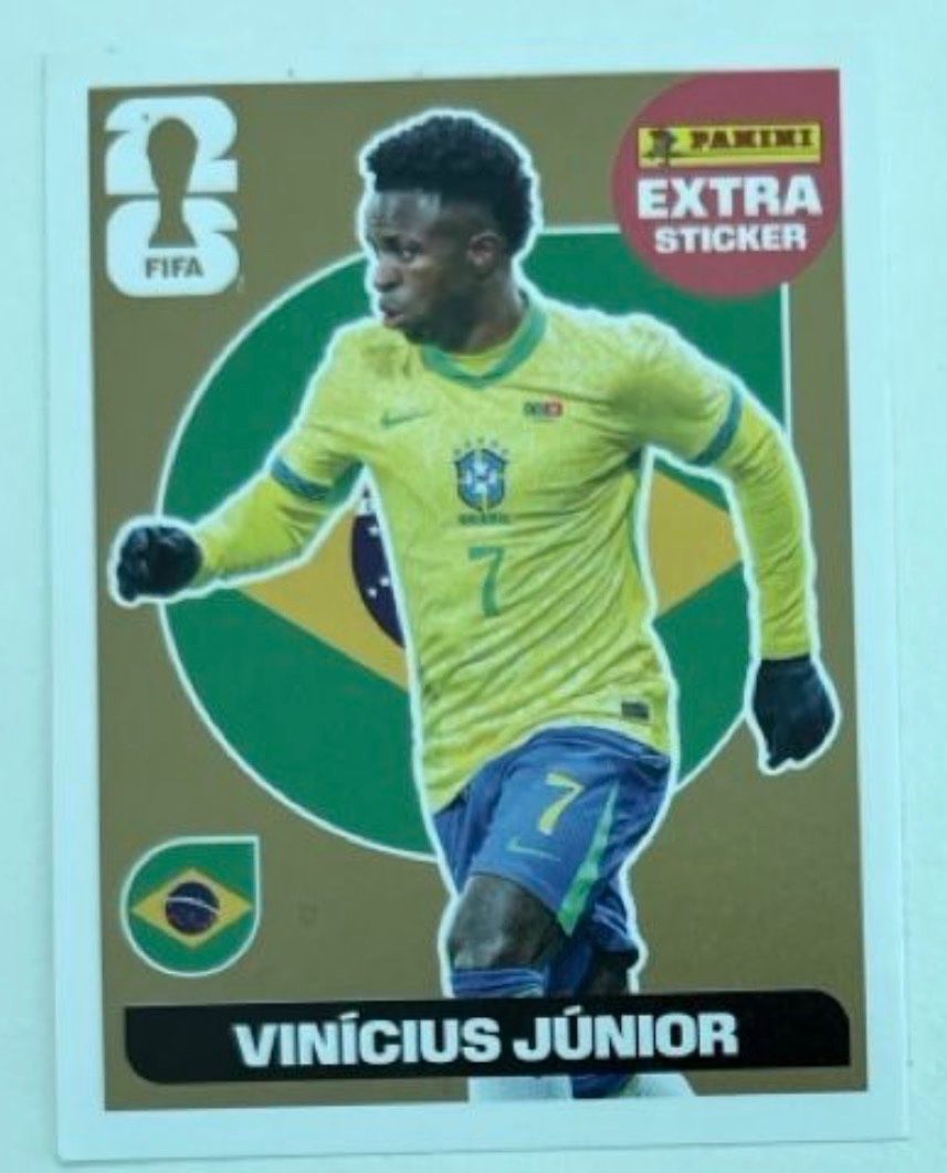 Panini Sammelbilder & Trading cards: PANINI EXTRA GOLD VINICIUS – Neu (gemäss Beschreibung) aus Stäfa von greety1981